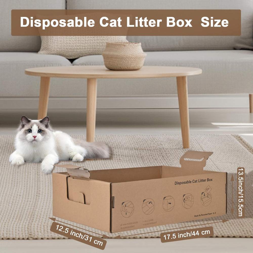 Boîte à litière jetable Homegroove pliable, facile à transporter.