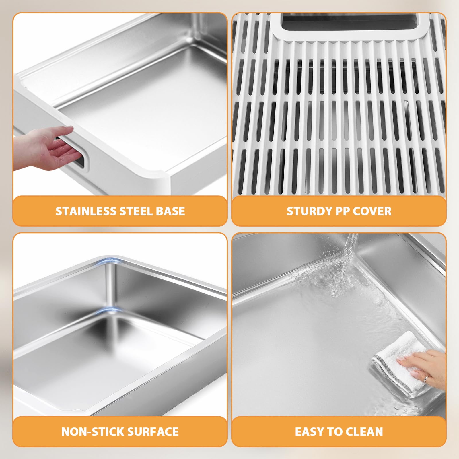 Homegroove Capot elegant pour contenir les odeurs et faciliter le nettoyage.