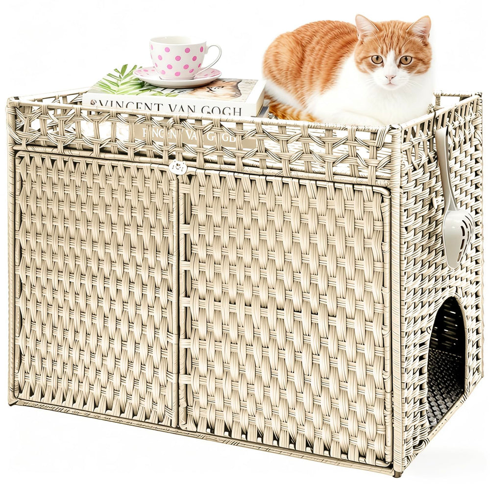 Homegroove tapis doux litiere cachee camel, tapis facilitant le nettoyage et la propreté.