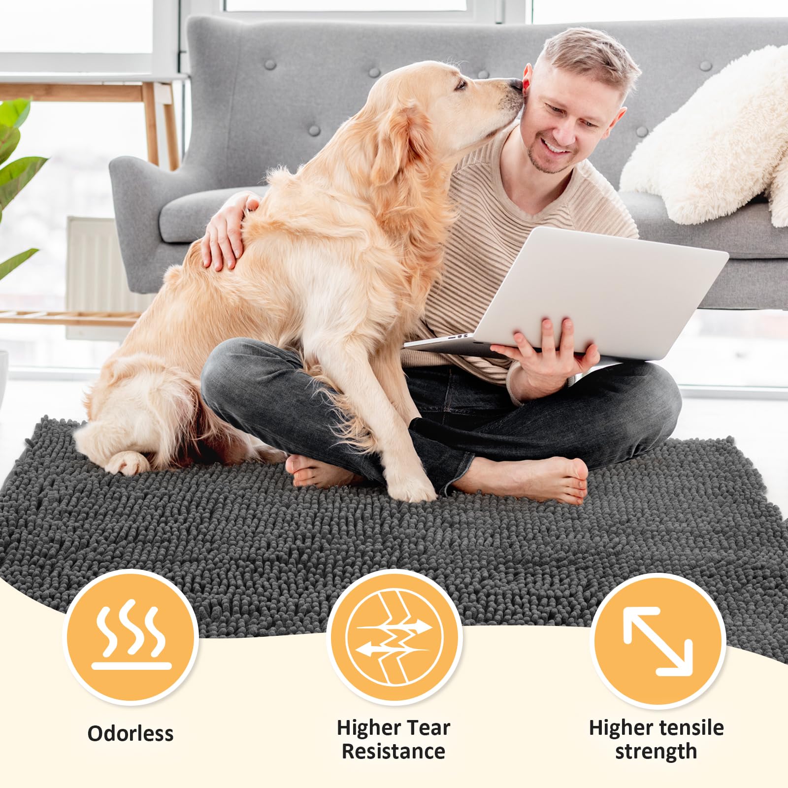 Tapis HOMEK construction robuste et double couture
