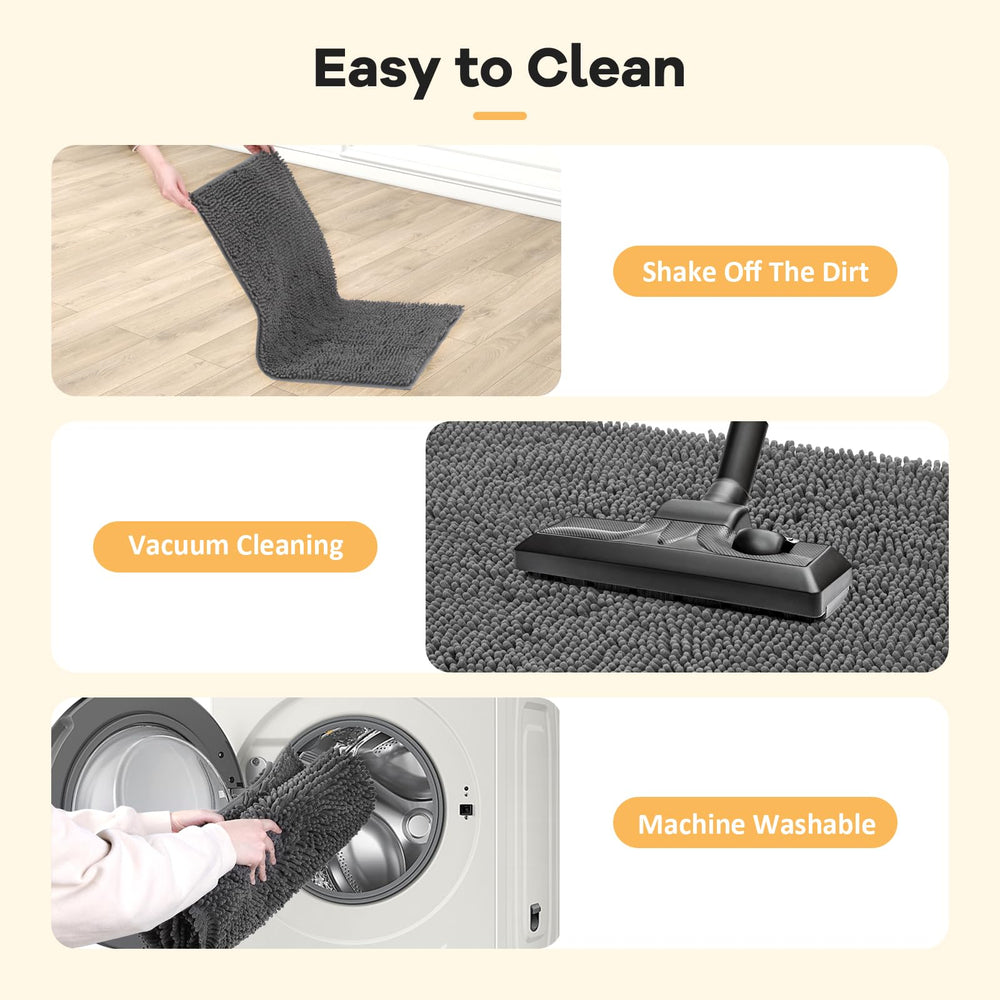 Tapis HOMEK lavable en machine, entretien facile