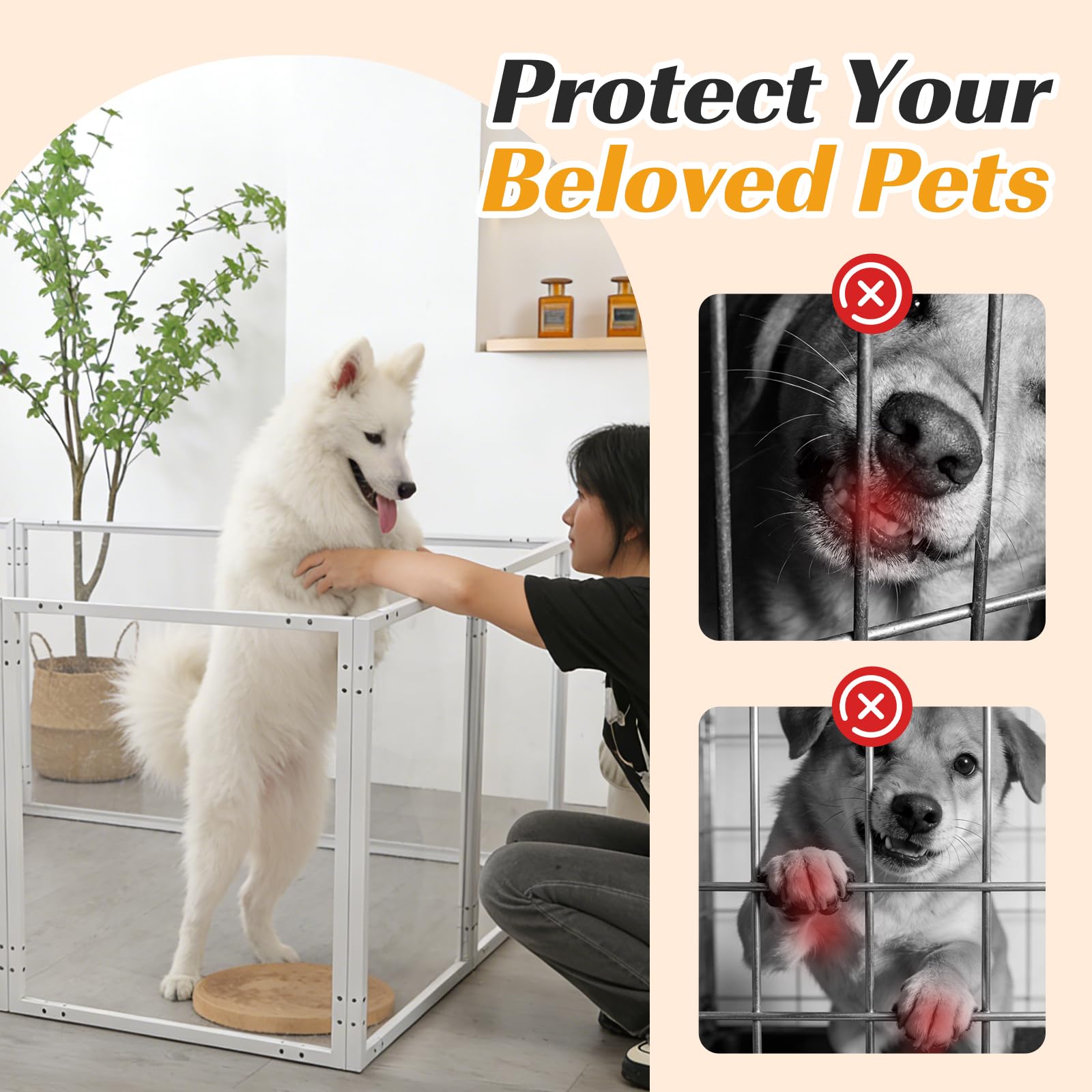 Hauteur de 61 cm pour petits animaux avec l'enclos Homelio.