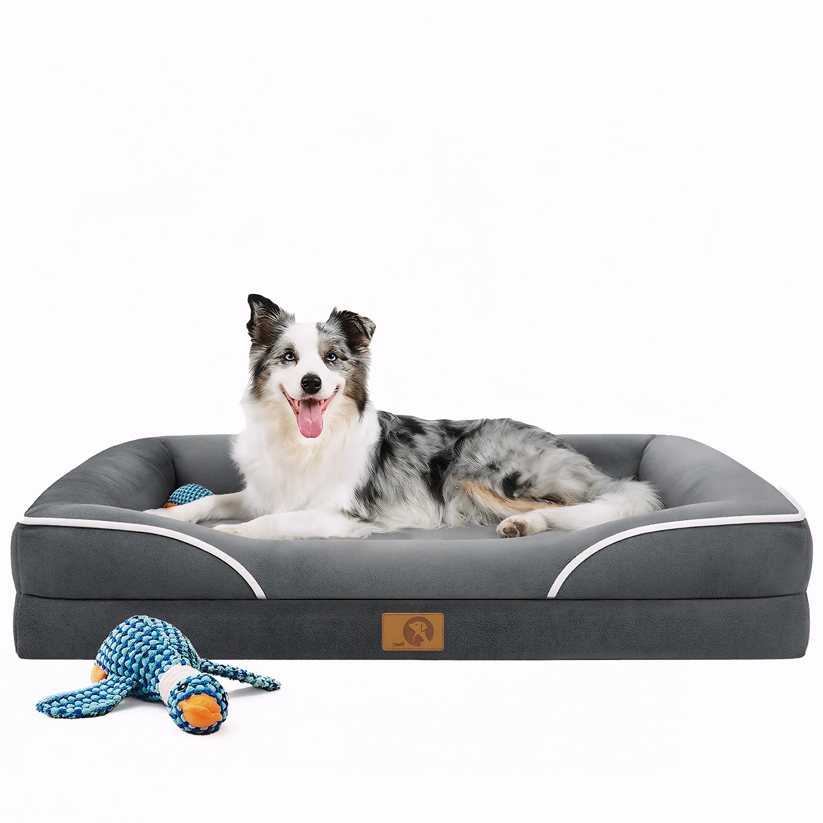 Homemate lit chien orthopedique avec mousse nid-dabeille pour soutien articulaire