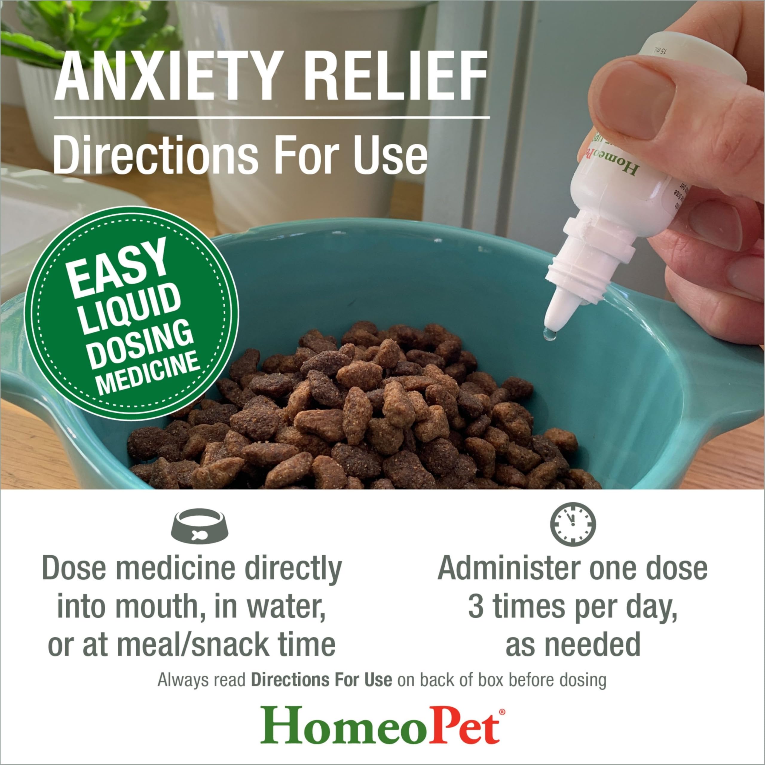 HomeoPet Anxiety Relief - dose directe en cas de stress aigu.