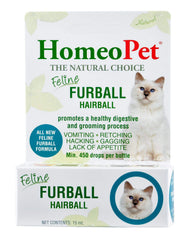 Flacon HomeoPet boules de poils féline, soutien potentiel à la digestion lors des boules de poils.