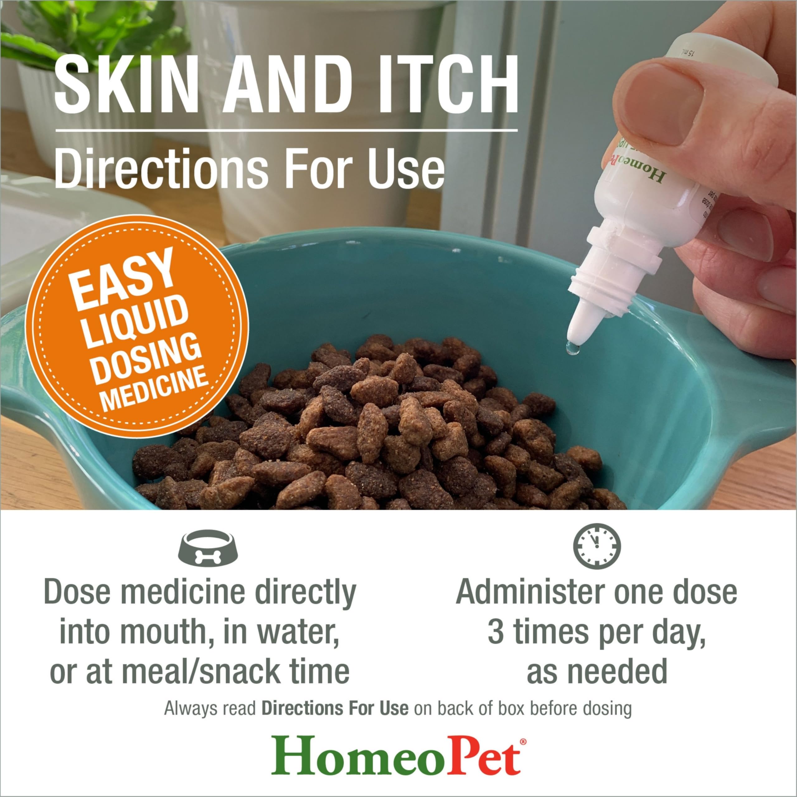 Homeopet utilisation facile, flacon 15ml pour application rapide