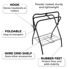 HOMESTEAD support-selles-anglaises-western, cadre léger et pratique pour déplacements.