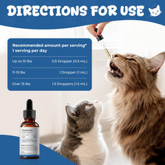 Pipette Homibabis Taurine, mesure quotidienne pratique pour le chat.