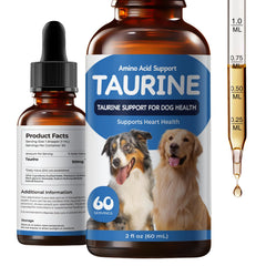 Homibabis Taurine Liquide: bouteille avec gouttes pour dosage précis dans le repas.
