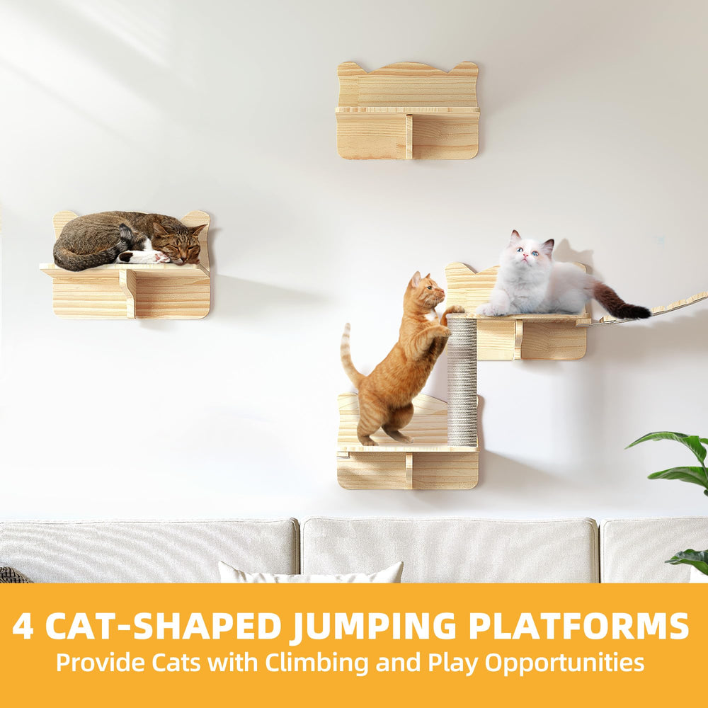 Homiflex plateformes-profondeur-19-4-pouces - plateformes généreuses pour tous les chats.
