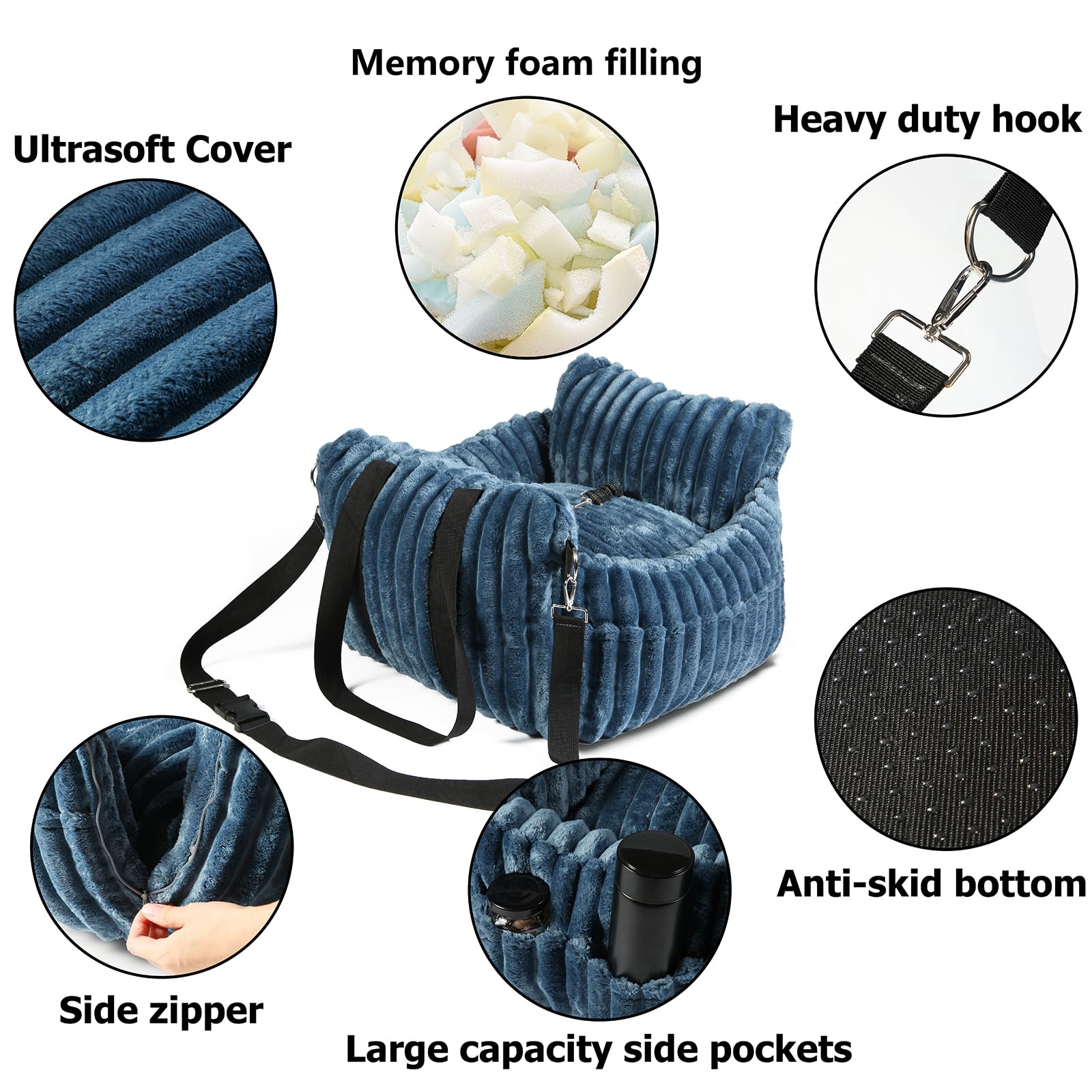 HOMLOVE ceinture de sécurité pour chien, sécurité renforcée en voiture.