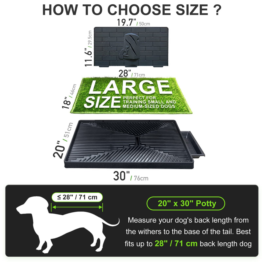 Hompet litière pour chiots et chiens moyens, outil d'entraînement pratique.