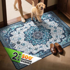 Hompet Tapis Litière 2 Pack – vue générale, couverture généreuse pour réduire les traces.