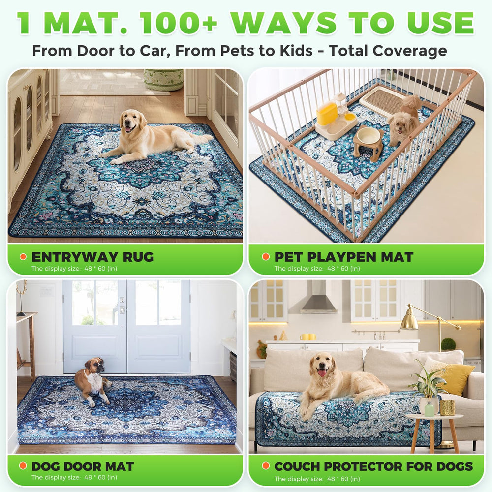 Hompet Tapis Litière – base anti-dérapante, stabilité sur le sol.