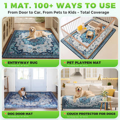 Hompet Tapis Litière – base anti-dérapante, stabilité sur le sol.