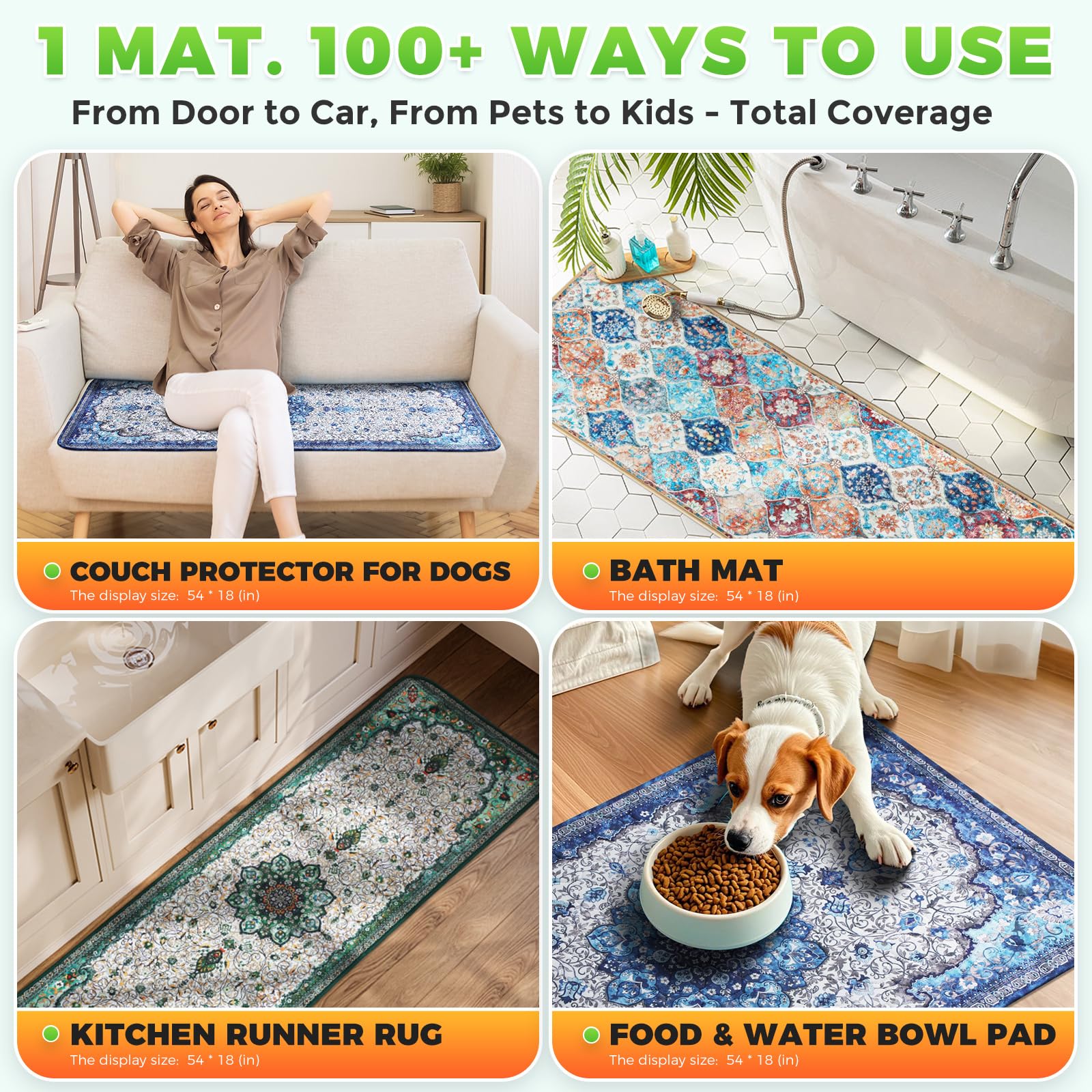 Tapis anti-glisse Hompet assure un pas en douceur pour votre chat