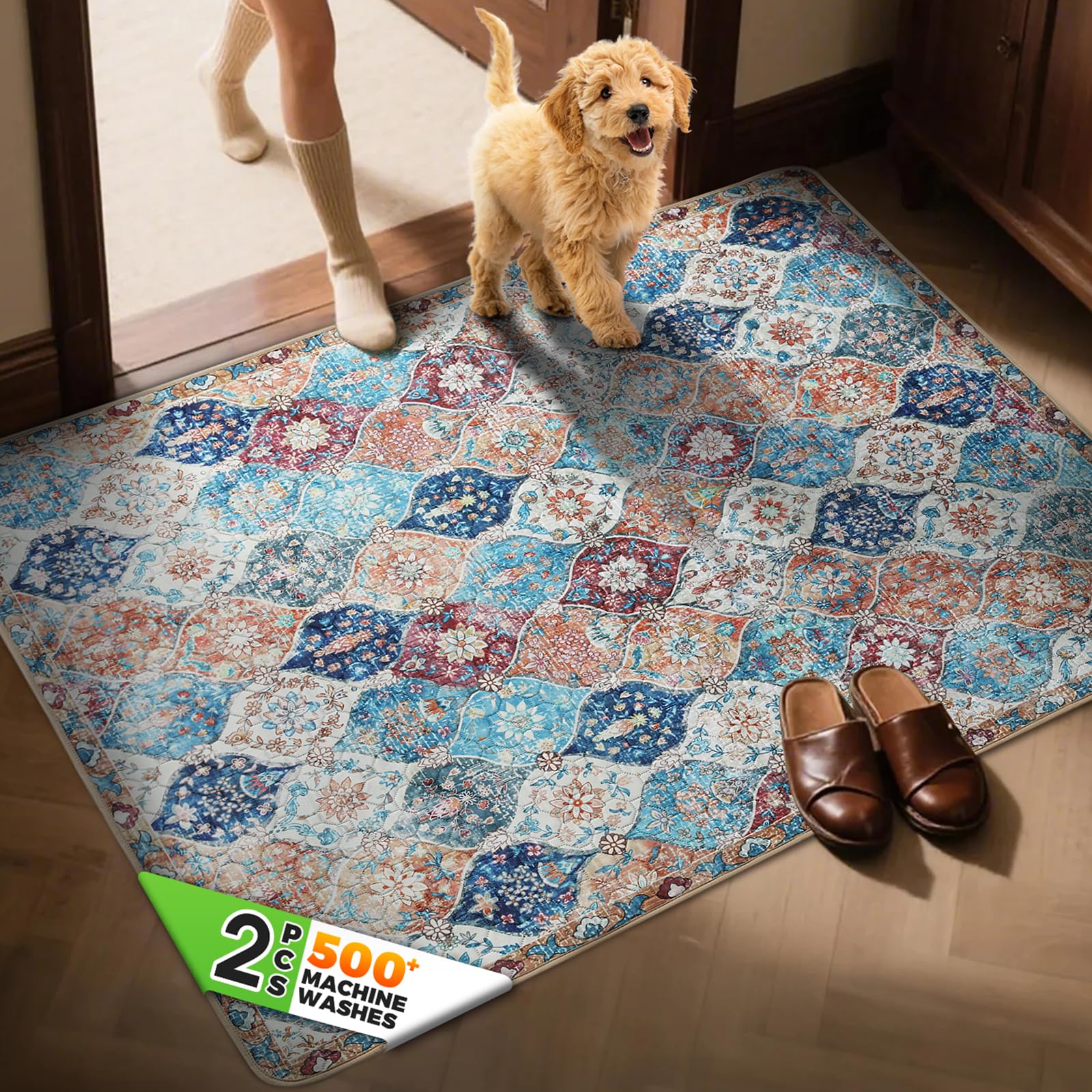 Hompet Tapis Litière pour Chat, couverture XXL, réduction des débris autour de la litière.