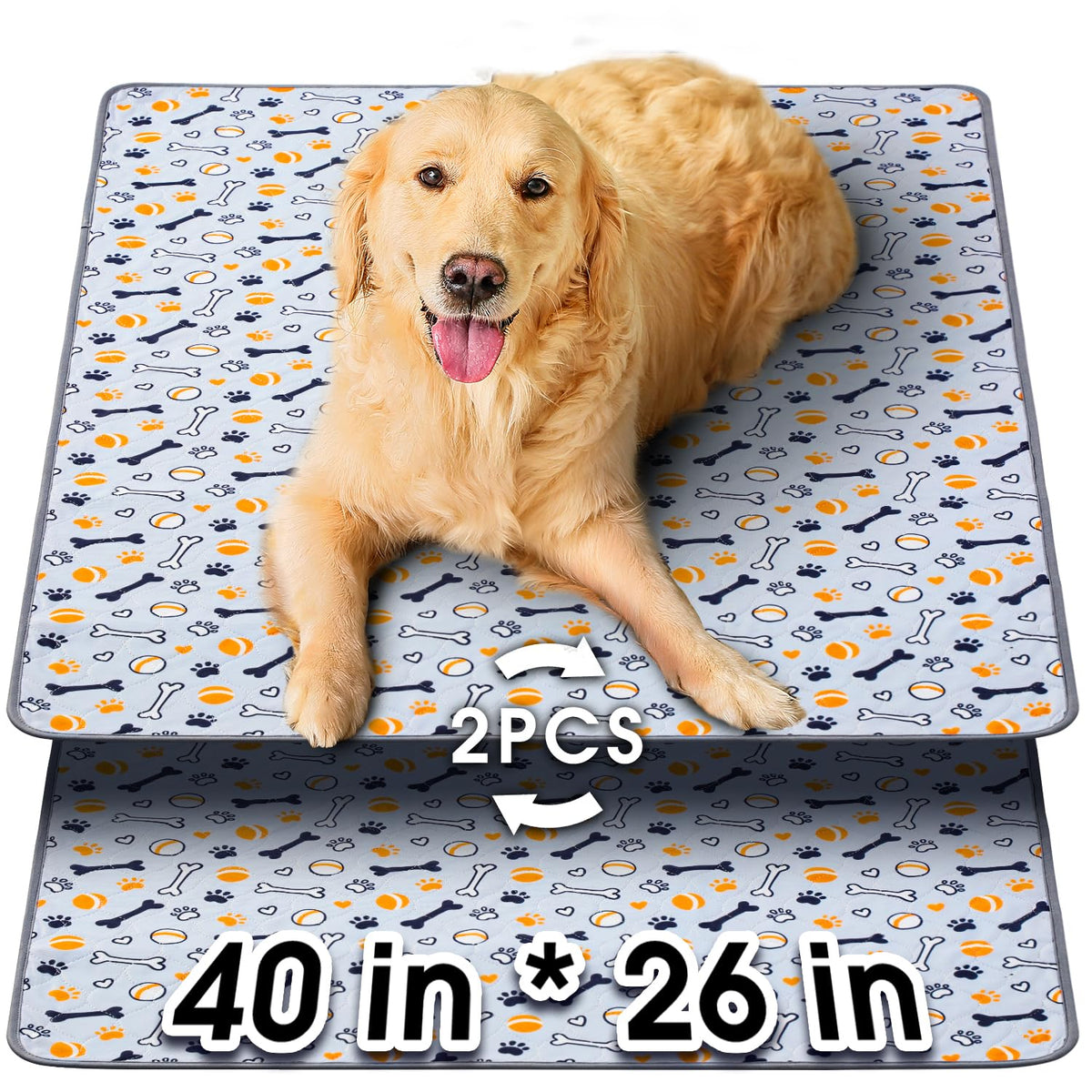 Tapis Hompet lavable 102×66 cm pour chien, pratique et durable.