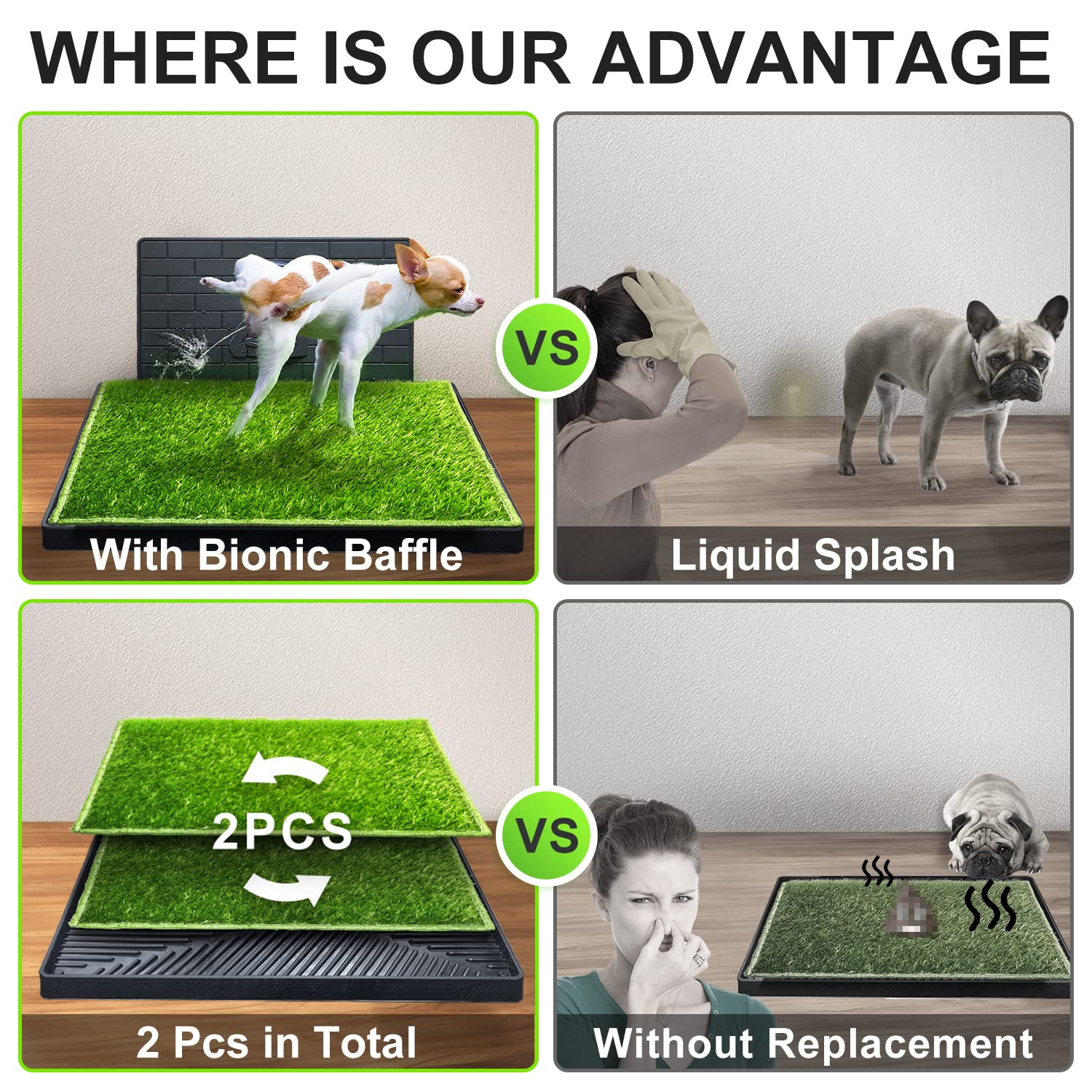 Hompet tapis de remplacement écologique, pratique pour l'entraînement et moins de déchets.