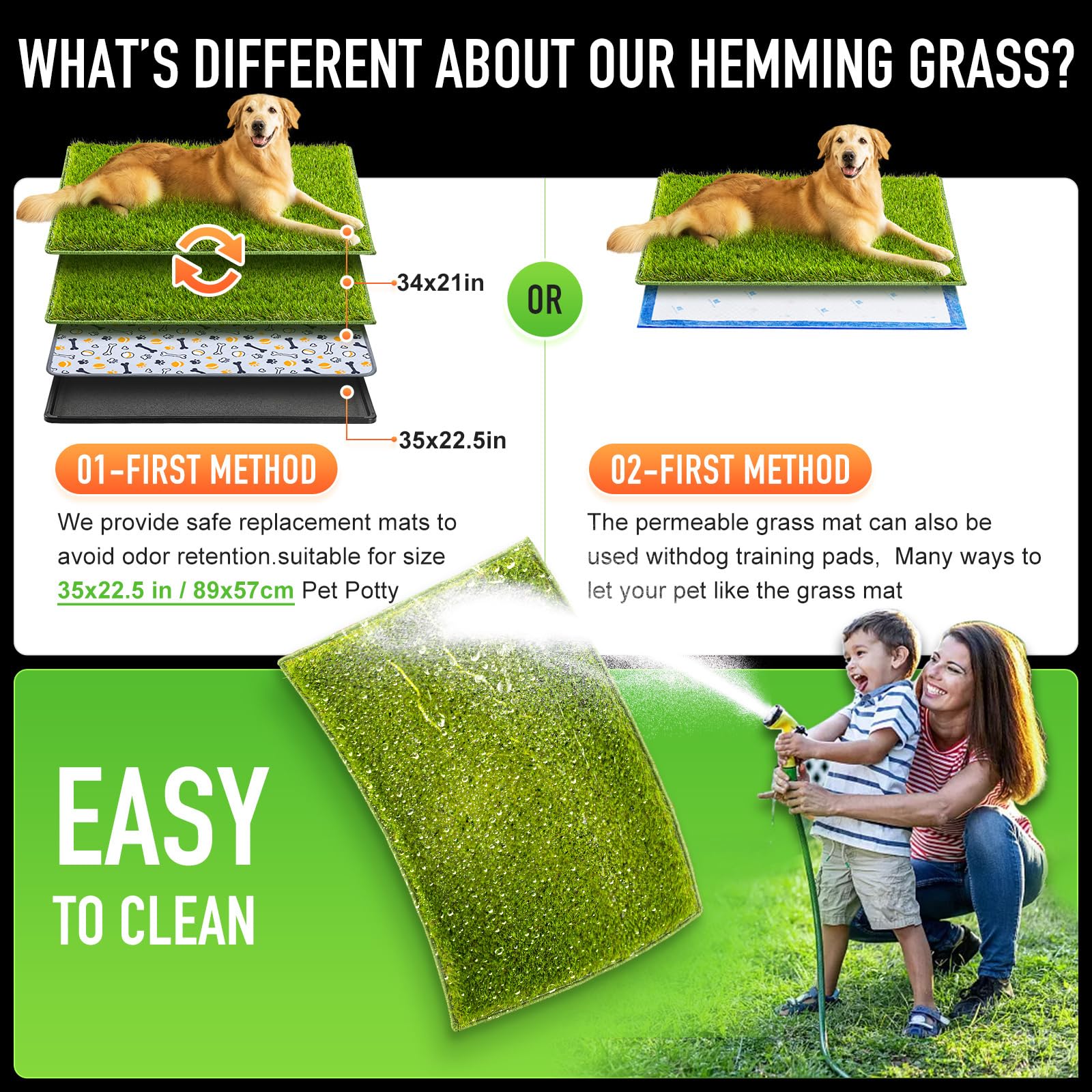 Hompet-texture-douce-herbe-artificielle: confort pour les jeux quotidiens et l'apprentissage.