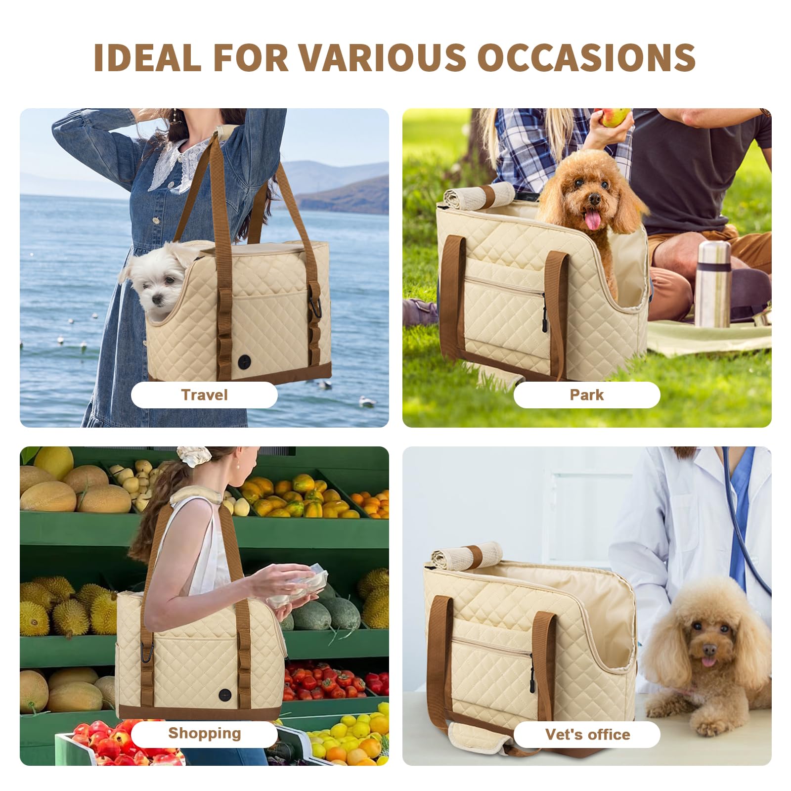 Homsunyi sac chien petit usage voyage et shopping