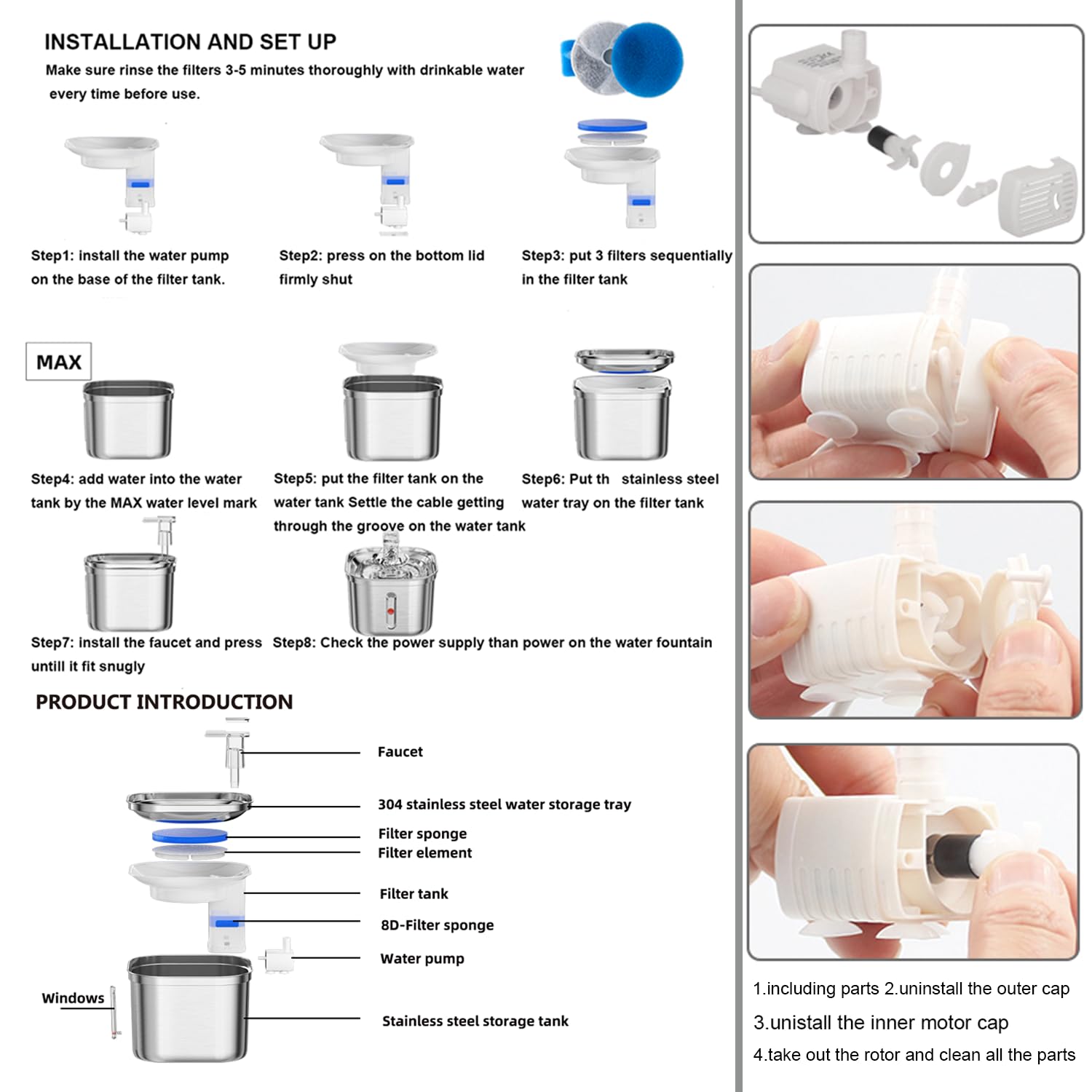 Système de filtration triple pour une eau plus propre