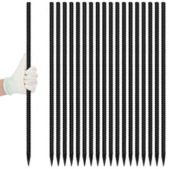 Piquets Homwin en acier armature de 24 pouces, lot de 18 pour fixation robuste.