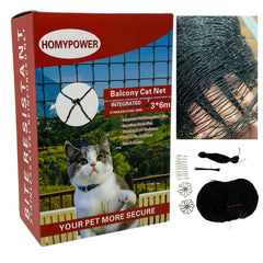HOMYPOWER filet-chat-balcon installation facile et accessoires inclus pour sécurité