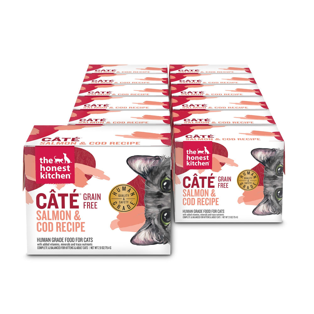 The Honest Kitchen chat pâté saumon et cod – emballage sûr et pratique