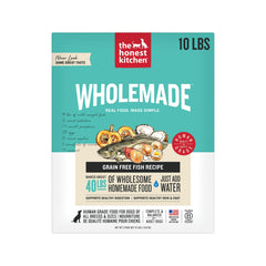 The Honest Kitchen Wholemade montre poisson sauvage, ingrédient principal pour chien.