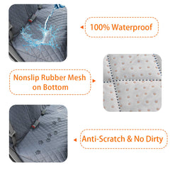 HONEST OUTFITTERS Couvre-siège chien imperméable 600D pour trajets propres.