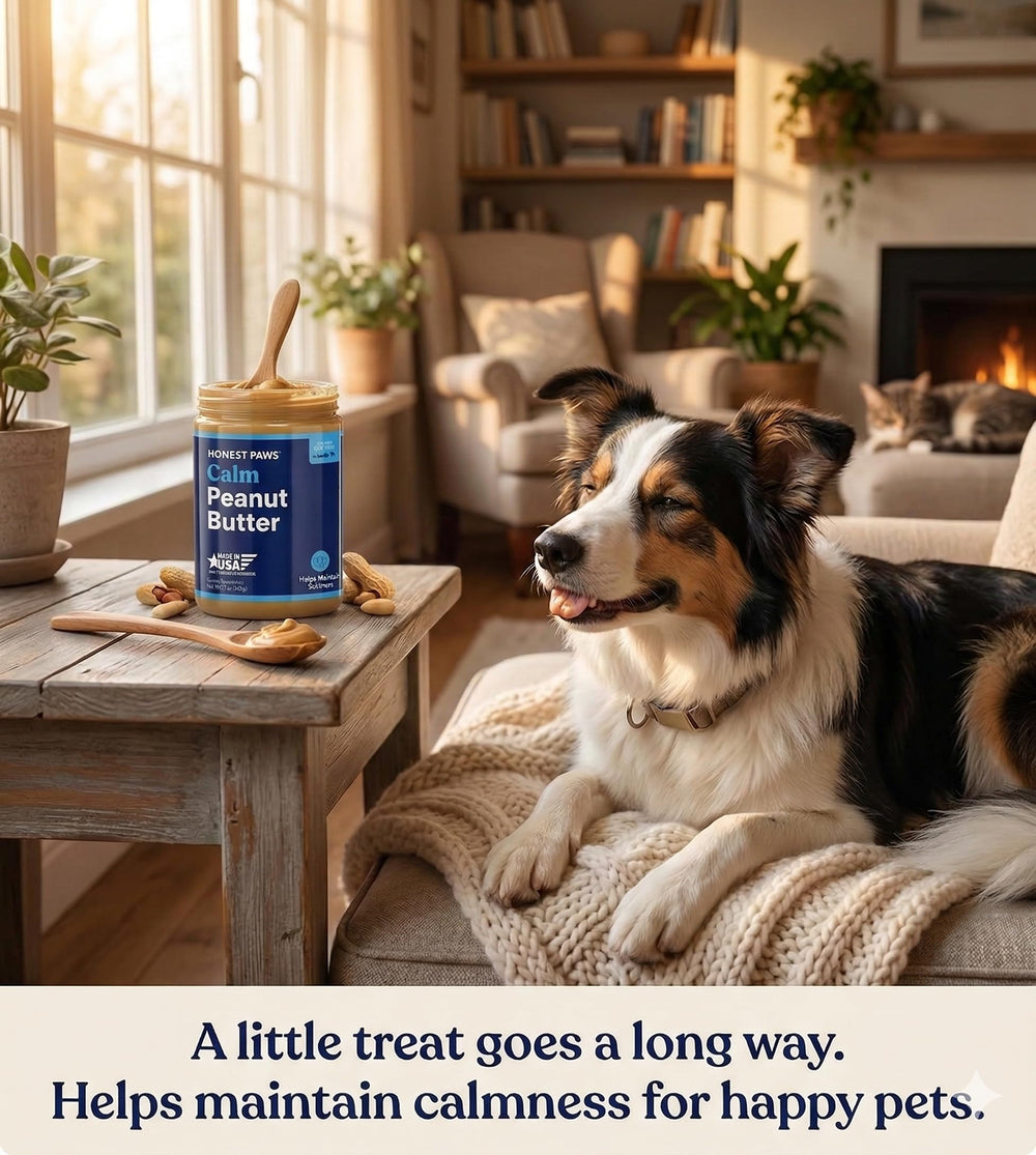 Honest Paws Beurre calment pour chien – parfait lors des déplacements