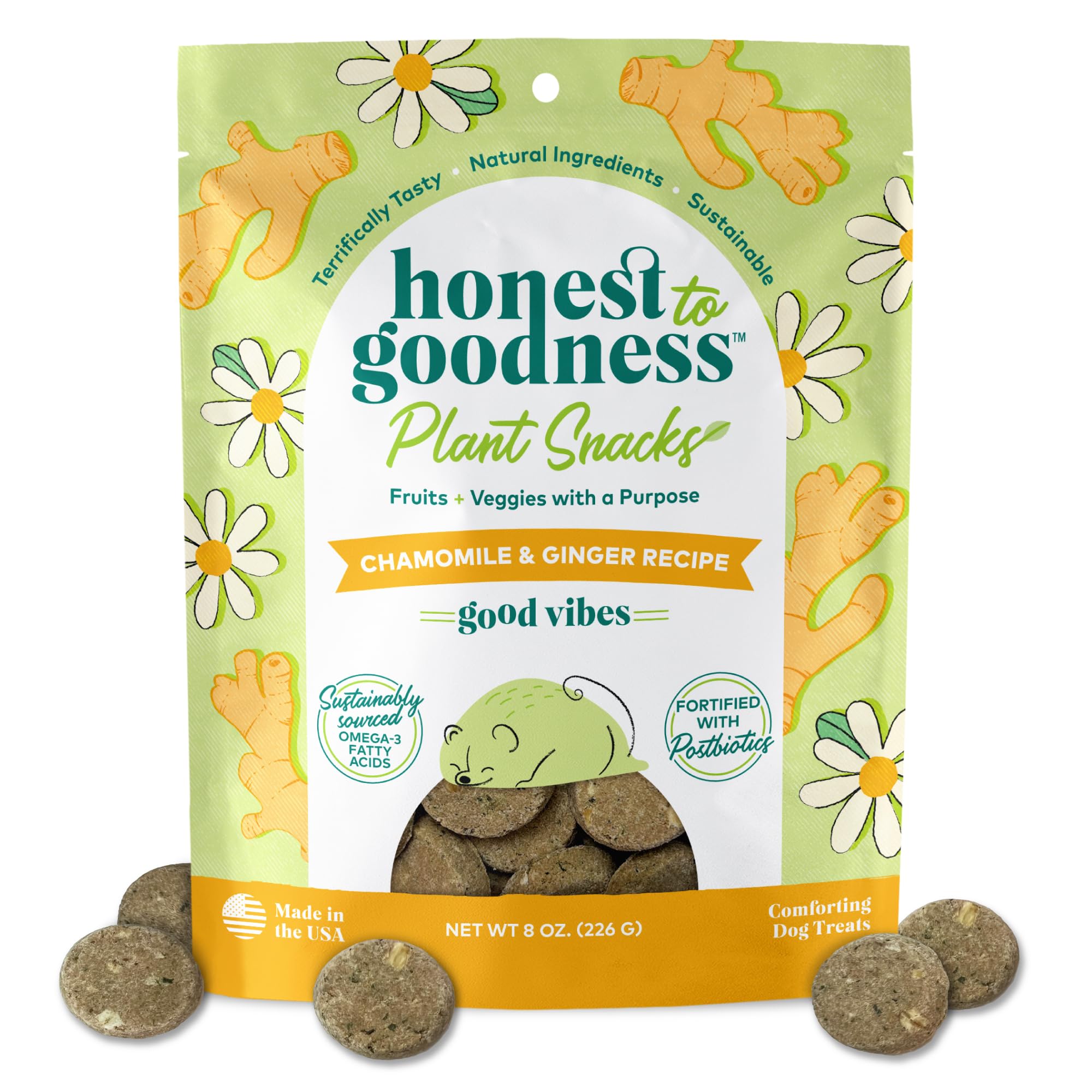 Emballage Honest to Goodness 8oz prêt à l’usage pour chien.