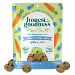 Emballage Honest to Goodness pour friandises seniors, pratique et facile à partager.