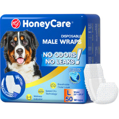 Honey Care All-Absorb A24 Wrap Male – ouverture extérieure respirante pour grand chien.