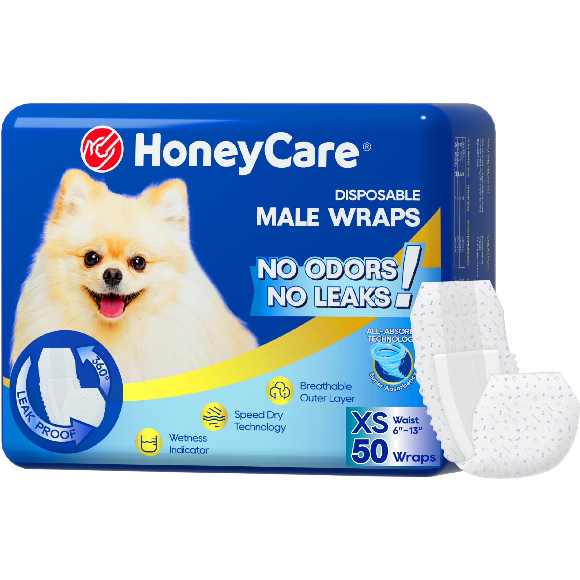 Emballage du HONEY CARE All-Absorb A27 Wrap, présentation claire et pratique.