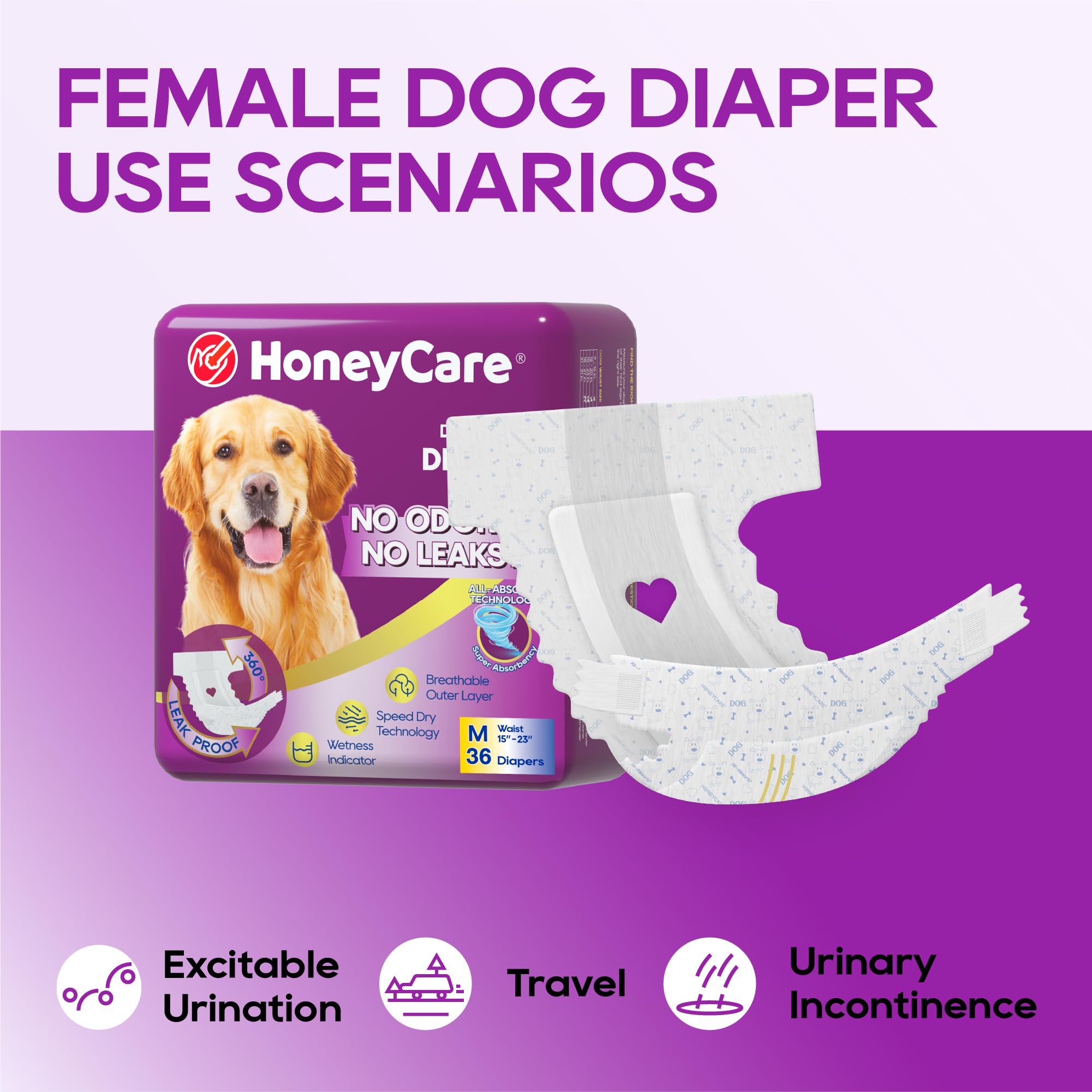 Honey Care All-Absorb: ajustement sûr même lors des mouvements.