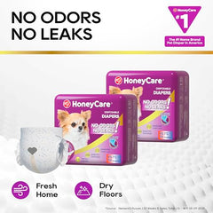 Attaches reglables Honey Care pour un ajustement sûr autour du ventre.