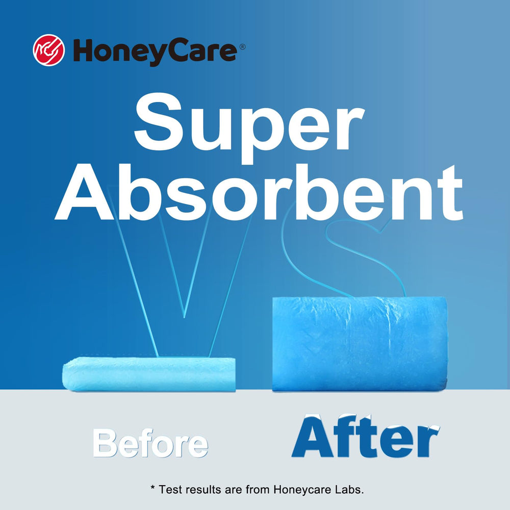 Honey Care gel absorbant capture l urine rapidement.