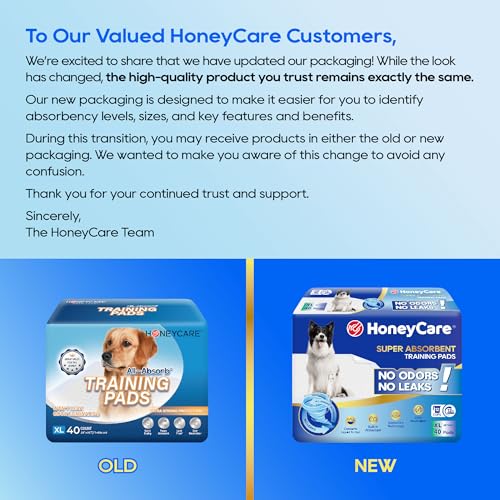 Tapis Honey Care 5 couches bleu absorbant et formant gel rapide.