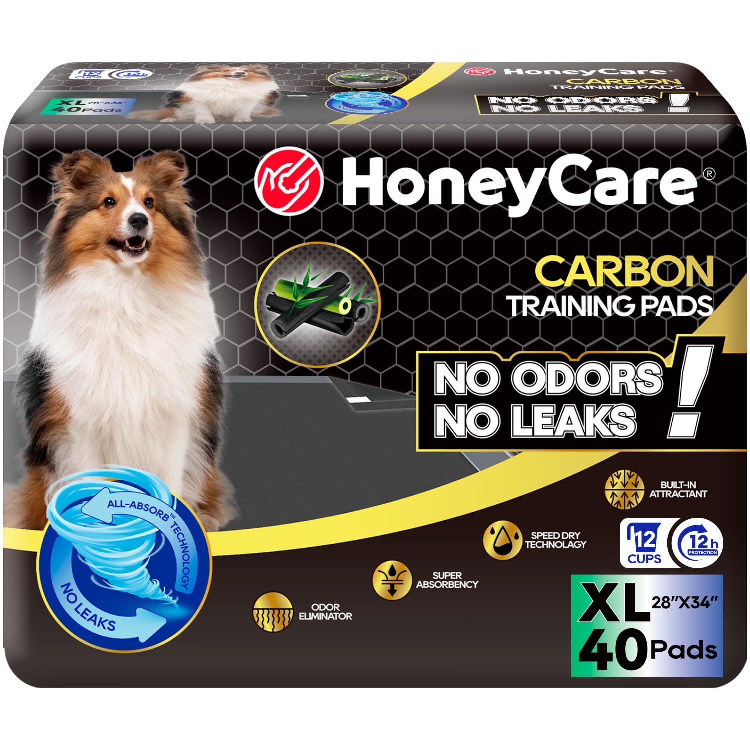 Tapis d'apprentissage HONEY CARE All-Absorb, absorption rapide et hygiène facilitée.