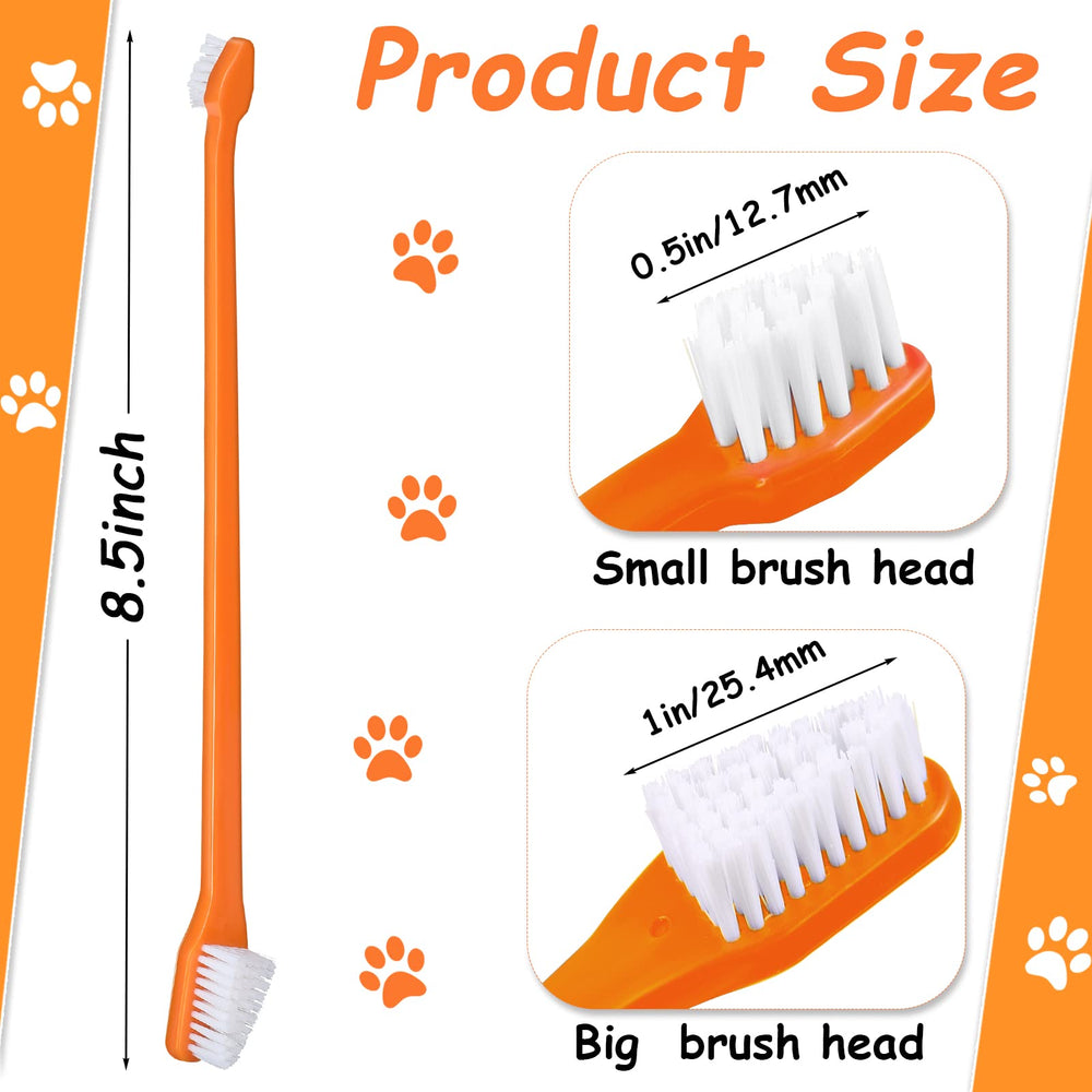Brosse dentaire Honeydak pour chat à double tête, taille adaptée pour petites bouches.