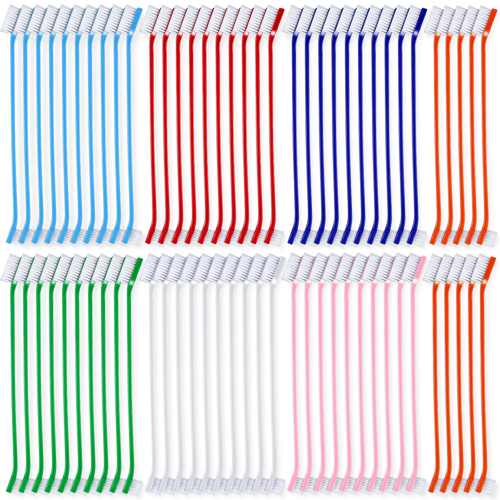 Brosse dentaire Honeydak pour chien à double tête, accès facilité et soin des zones difficiles.