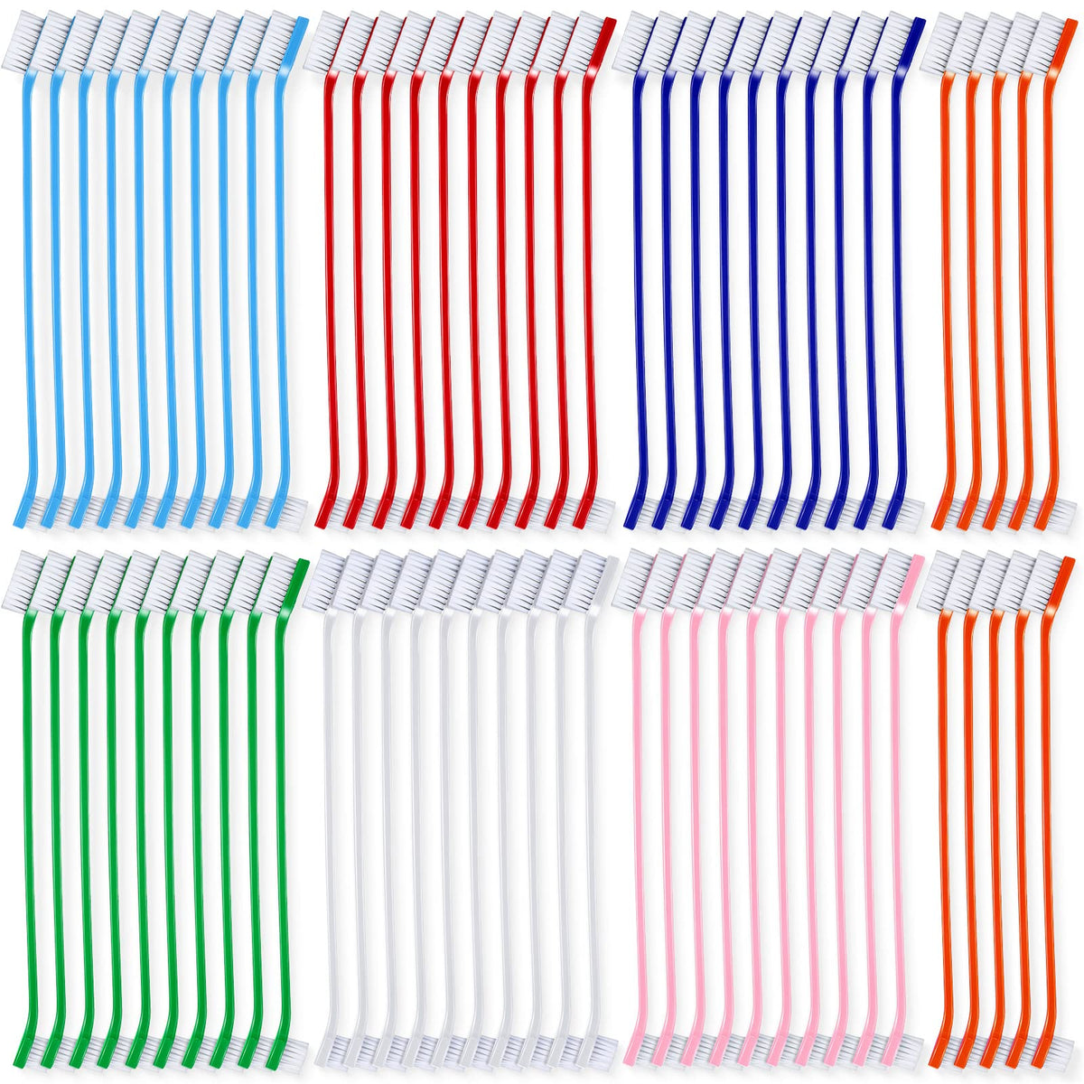 Brosse dentaire Honeydak pour chien à double tête, accès facilité et soin des zones difficiles.