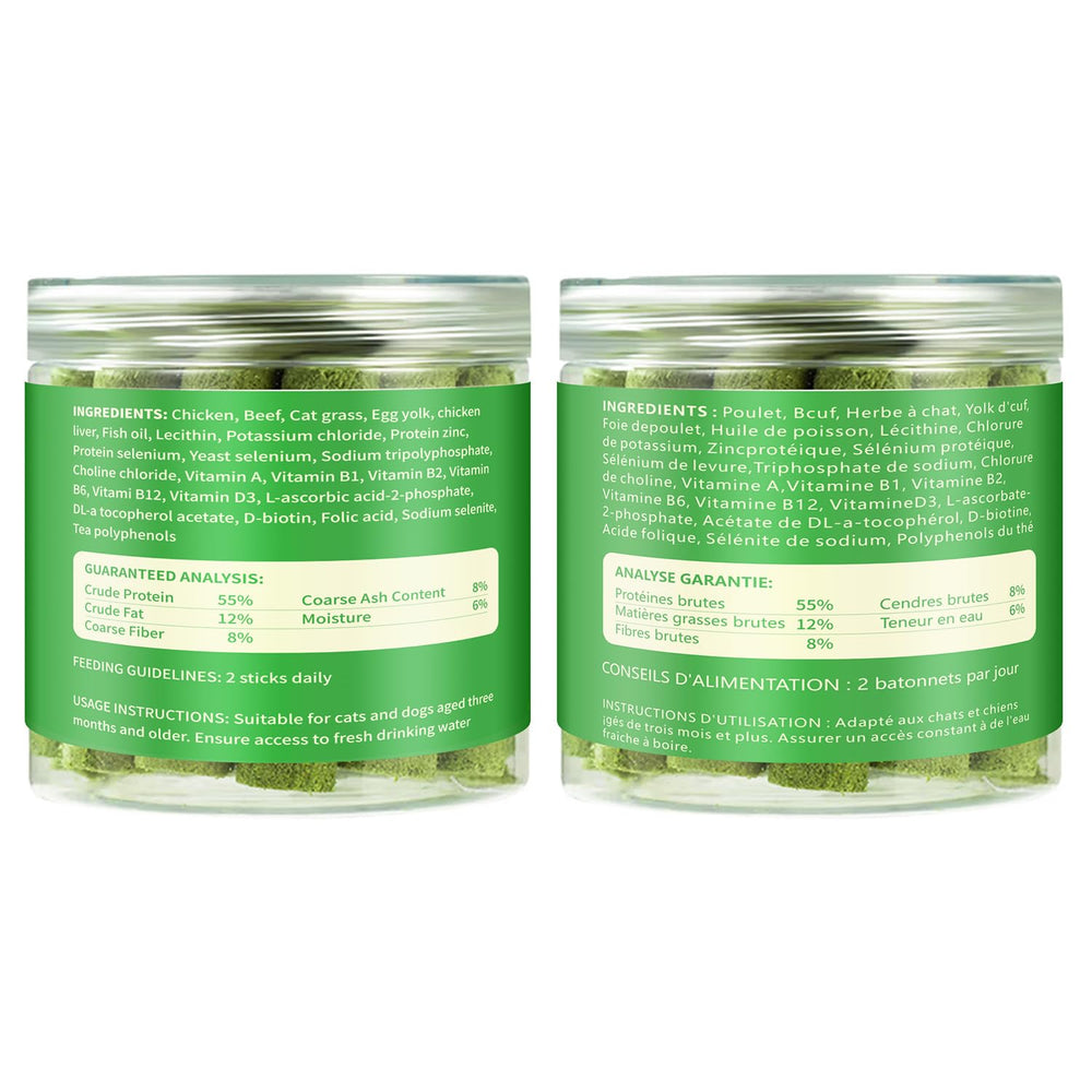 HONGYEE-usage-chat-snack: idéal comme récompense ou ajout à la nourriture.