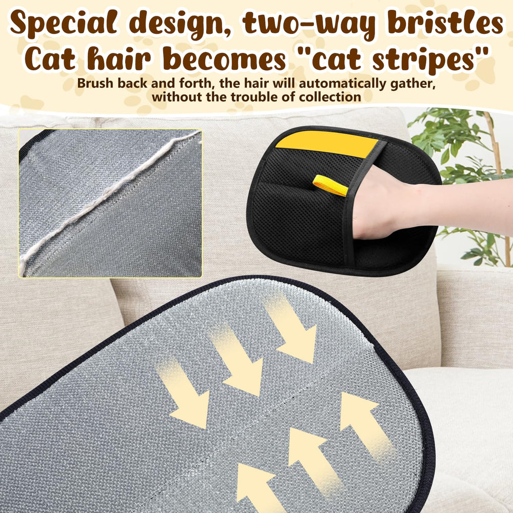 Gants Hongyunda pour retrait des poils de chien, idéal sur canapé et textiles.