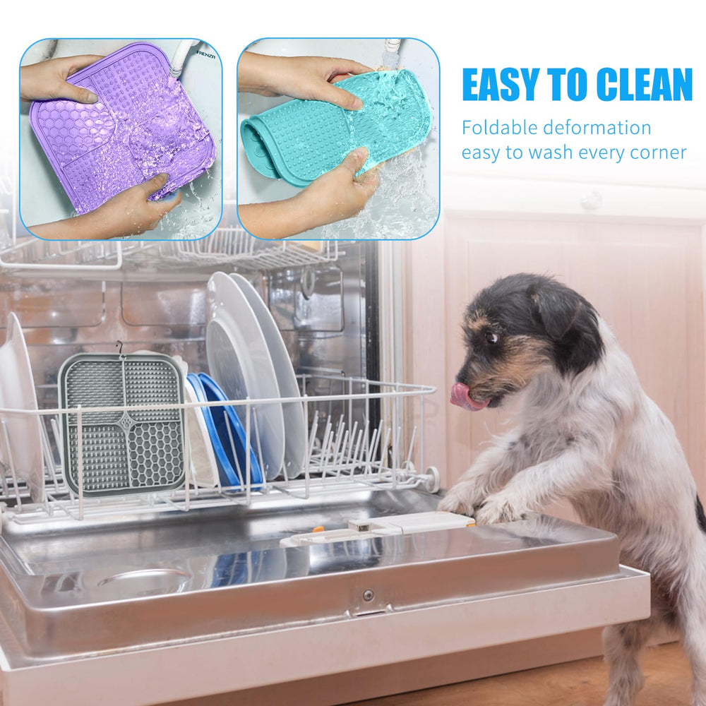 Honomastry Lick Mat polyfonction, idéal pour le toilettage et l'hygiène dentaire à domicile.
