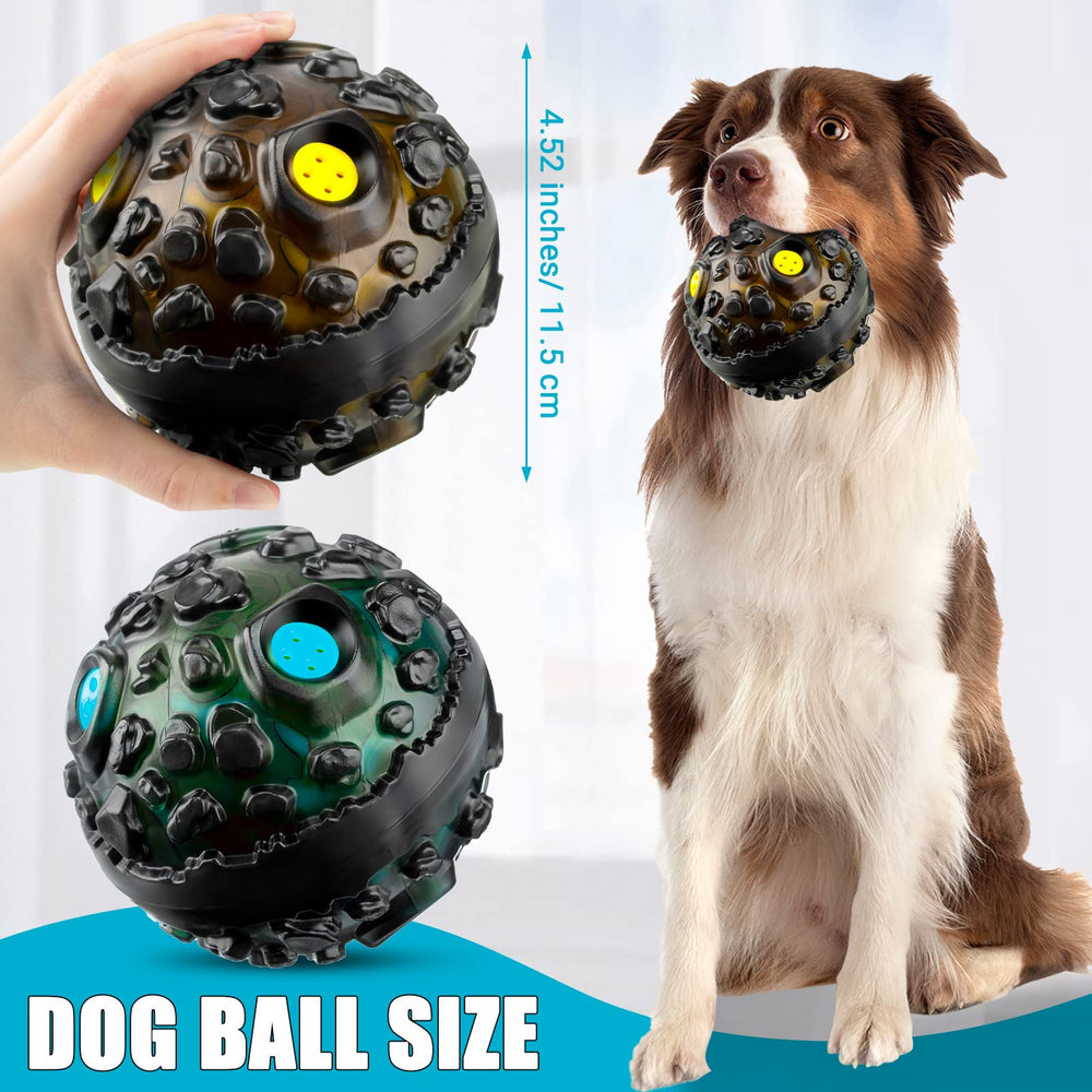 Balle Honoson durable pour chiens couleur jaune parfaite pour stimulation interactive.