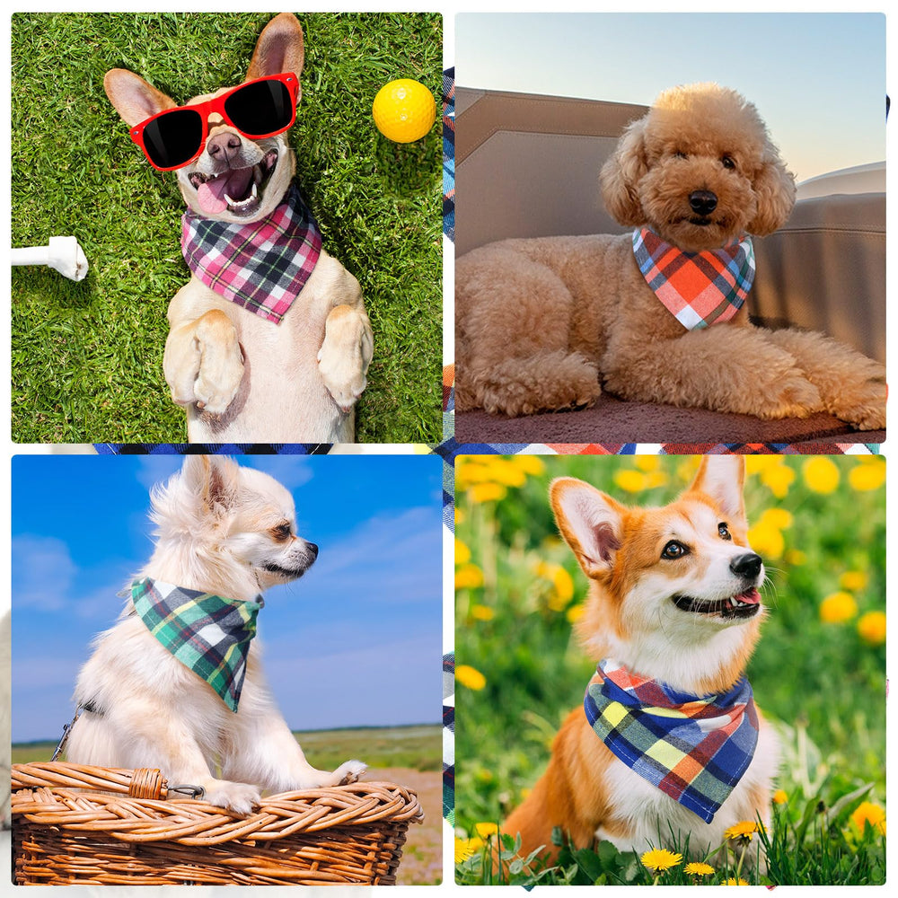 Honoson bandana chien taille reglable, s'ajuste pour un maintien confortable.