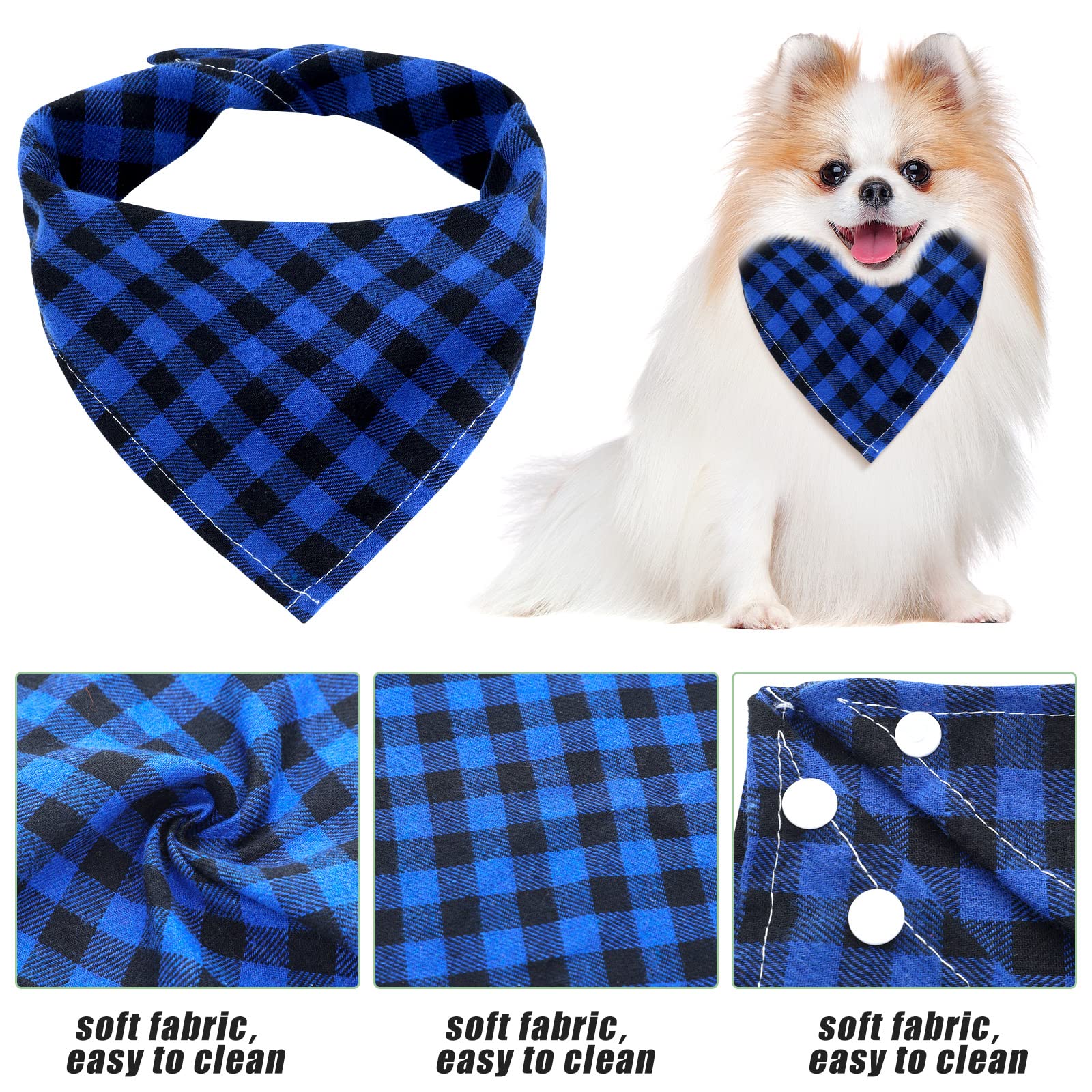 Honoson ensemble bandanas six exemplaires pour chien et chat, variété et remplacement.